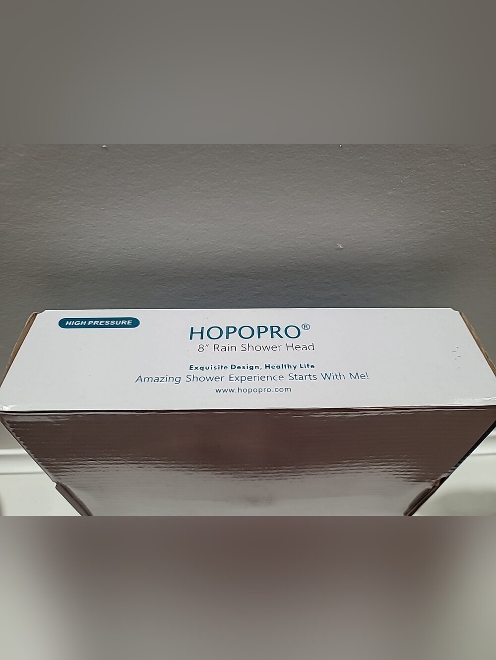 Hopopro 8-Inch Rain Shower Head Silver Chrome - Picture 2 of 6